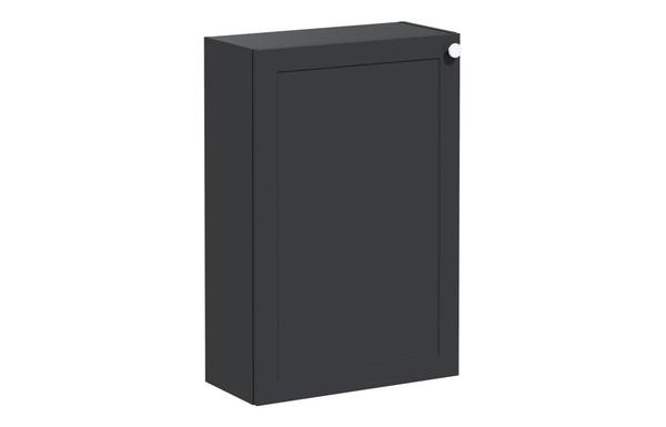 VitrA Root Classic 55cm 1 Door Slim Lower/Base Unit (LH Hinge) - Matt Graphite